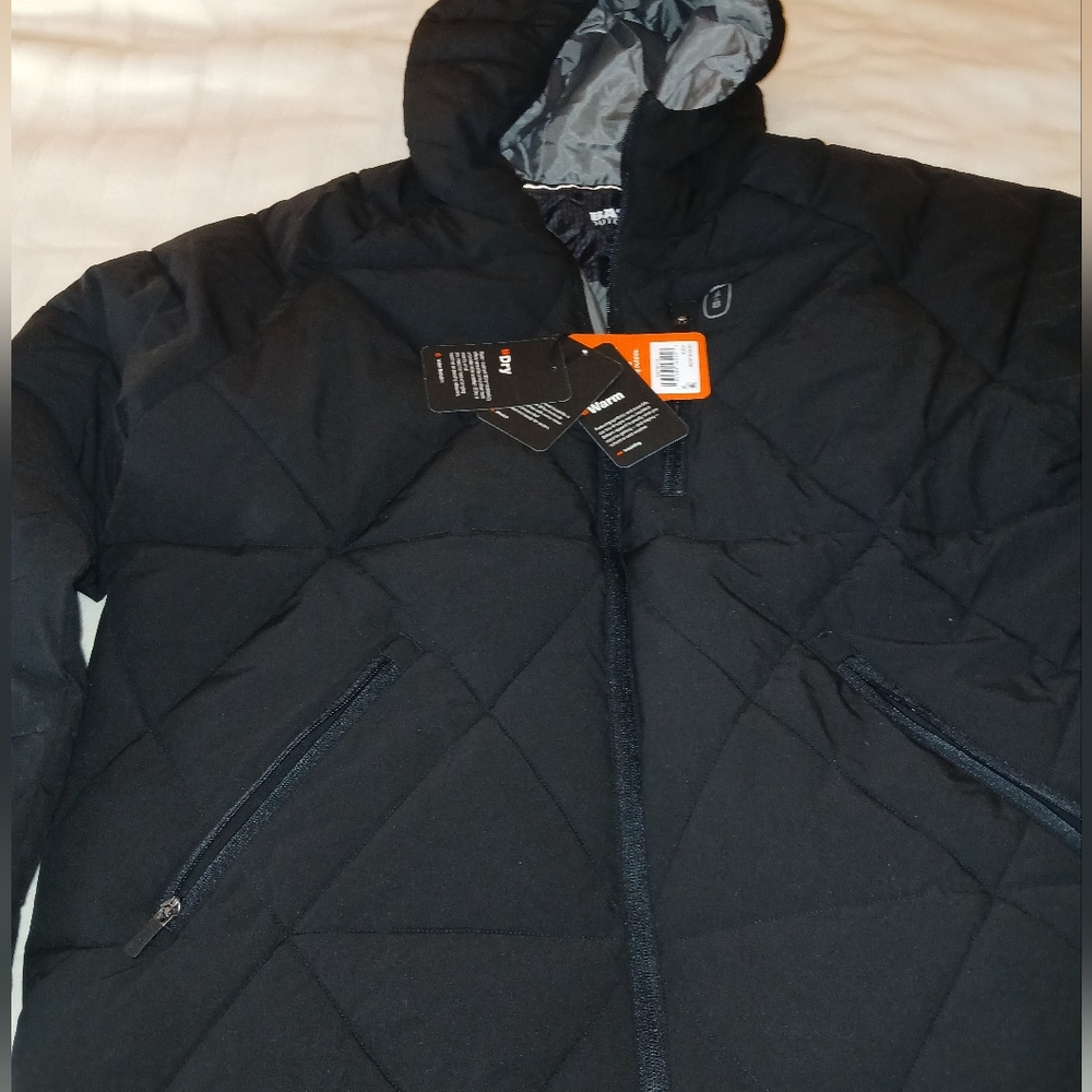 Bass Men's Quilted Black Puffer Jacket
